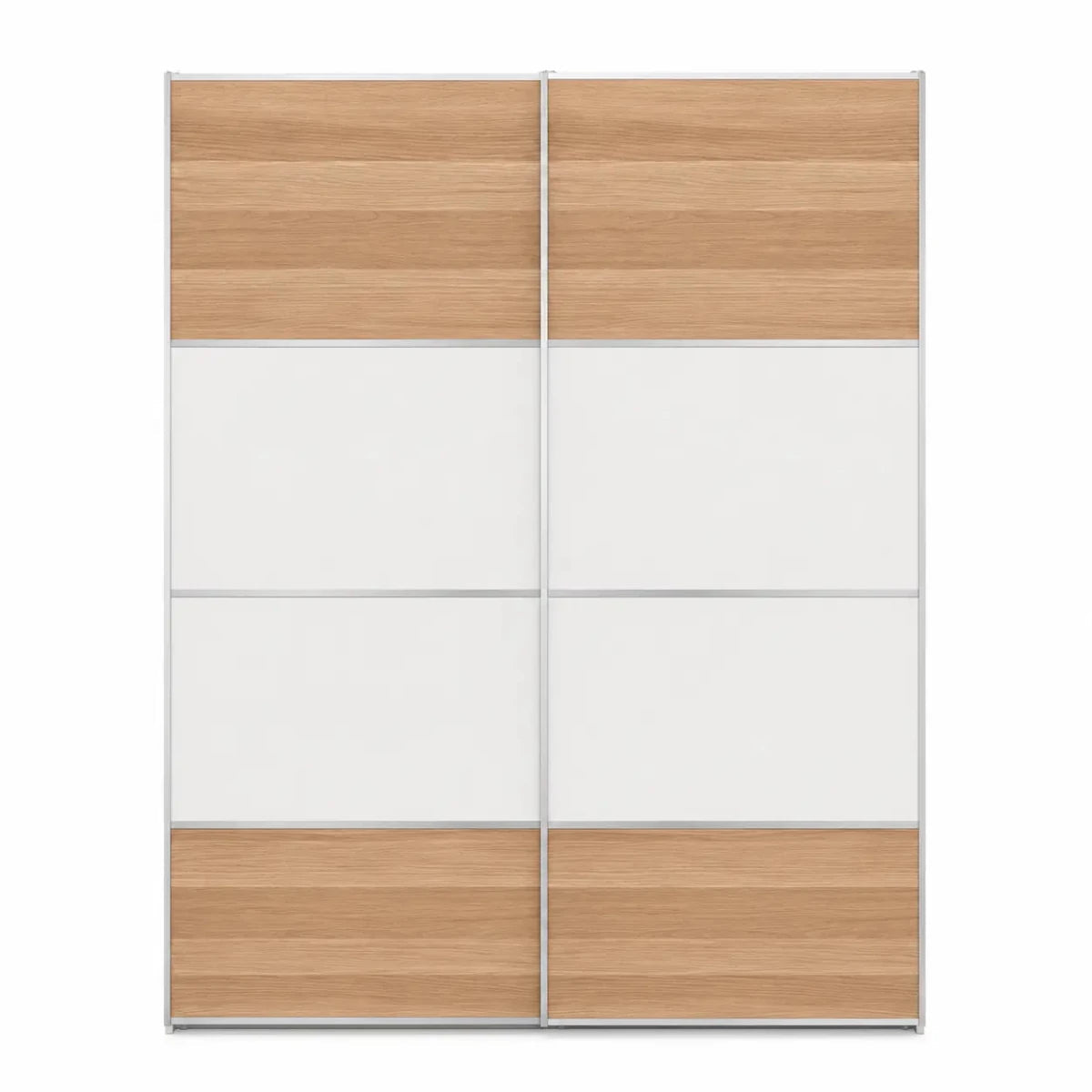 Home Box Lucca 5-Piece Super King Bedroom Set with Sliding Wardrobe & Mattress | 200x200 cm - used 6 months - Al Thahani Furniture