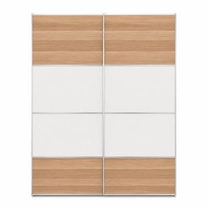 Home Box Lucca 5-Piece Super King Bedroom Set with Sliding Wardrobe & Mattress | 200x200 cm - used 6 months - Al Thahani Furniture