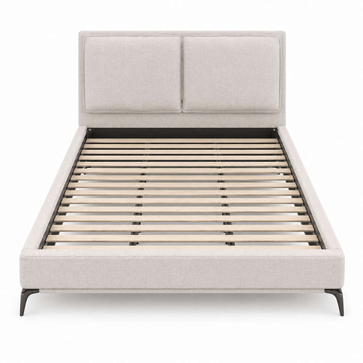 Home Box Marwell Lyra Smart Upholstered Queen Bed Set with Mattress | 160x200 cm - used 6 months - Al Thahani Furniture