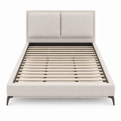 Home Box Marwell Lyra Smart Upholstered Queen Bed Set with Mattress | 160x200 cm - used 6 months - Al Thahani Furniture