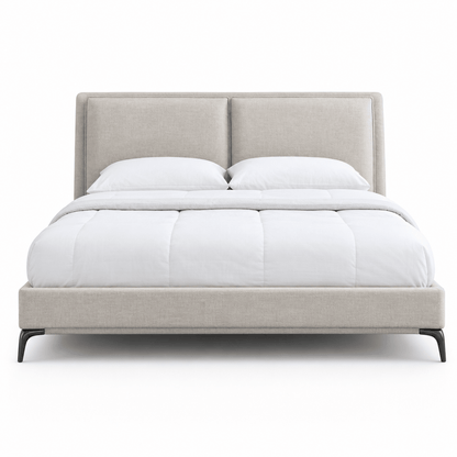 Home Box Marwell Lyra Smart Upholstered Queen Bed Set with Mattress | 160x200 cm - used 6 months - Al Thahani Furniture
