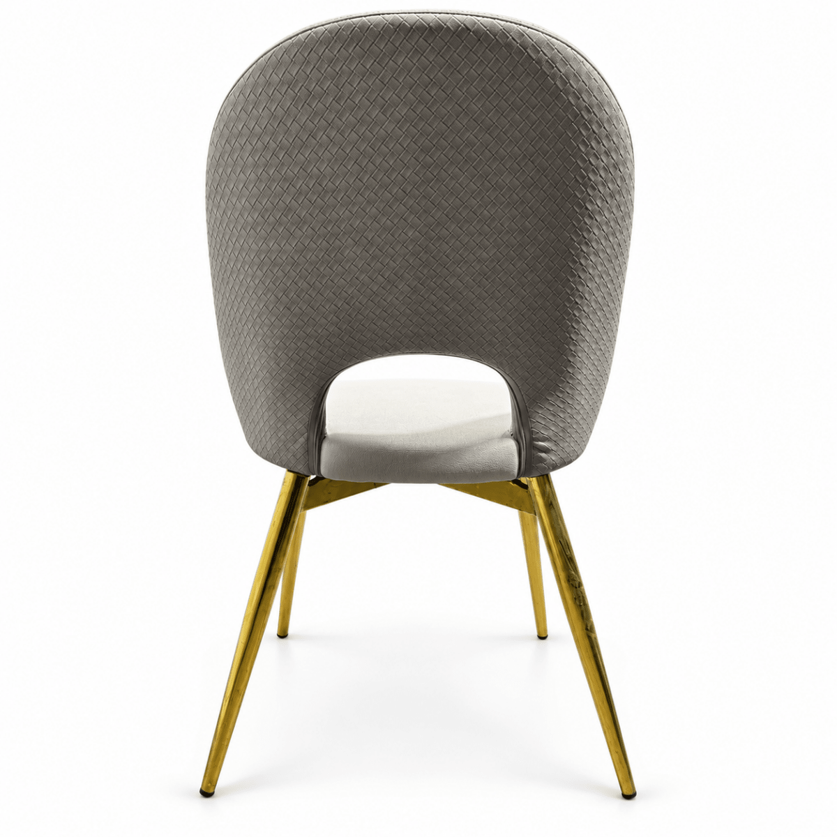 Home Box Modern Cream Upholstered Dining Chair with Gold Metal Legs - Al Thahani Furniture