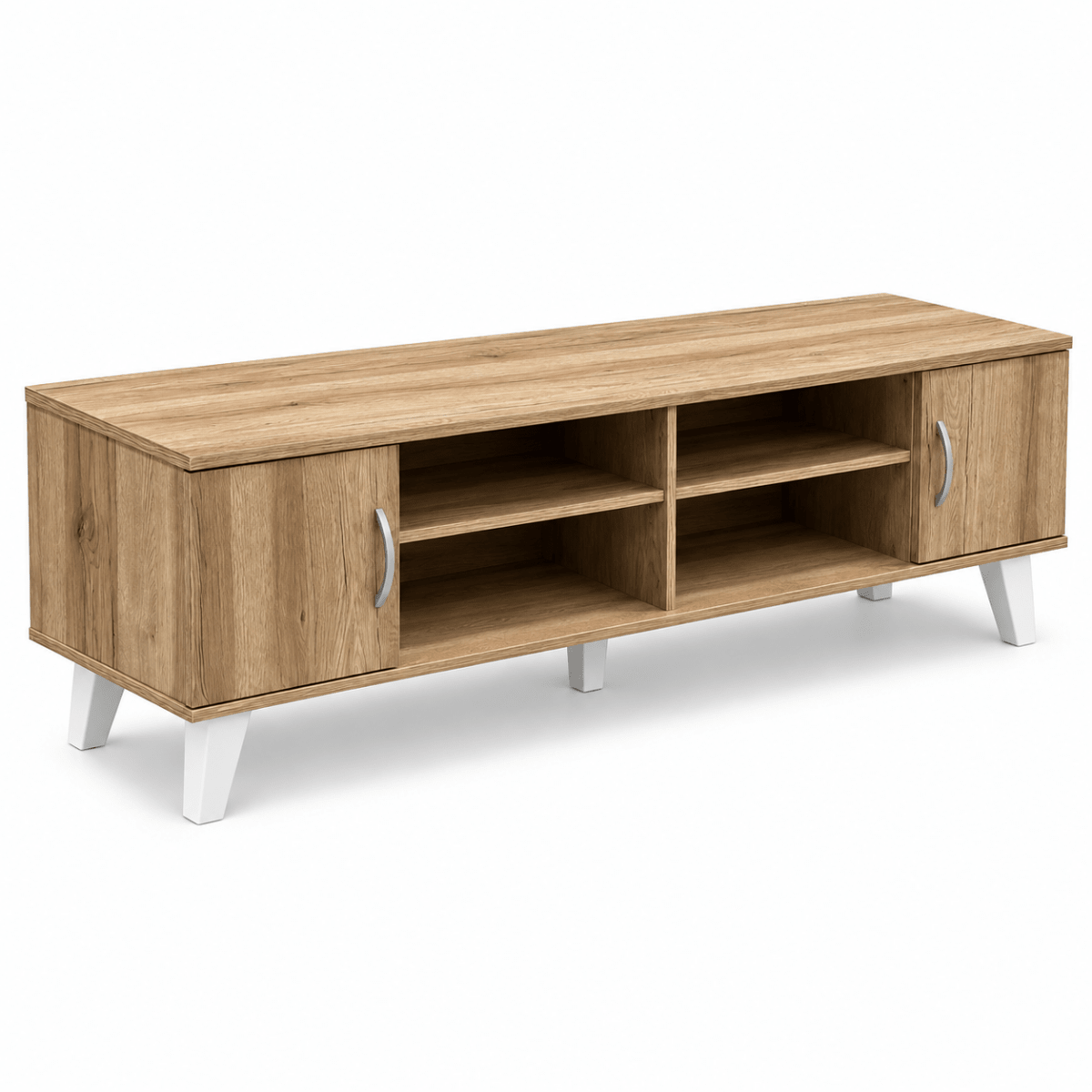 Home Box Movo-Lasero 2-Door TV Unit for TVs up to 70 Inches – Oak - Al Thahani Furniture