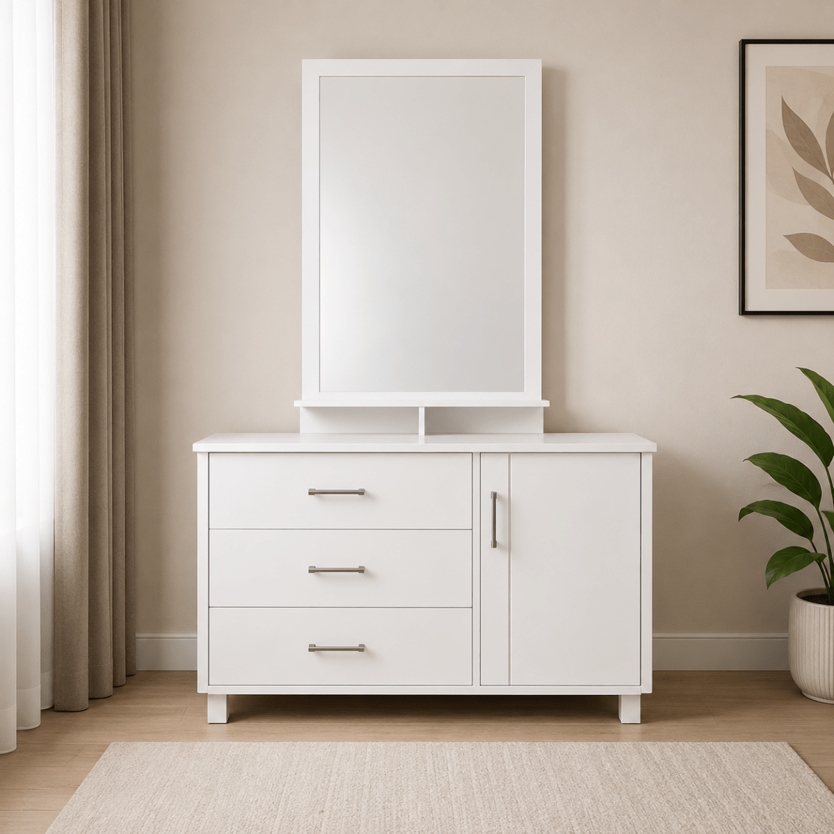 Home Box Philip 4-Piece King Bed Set | White, 180x200 cm - used 8 months - Al Thahani Furniture