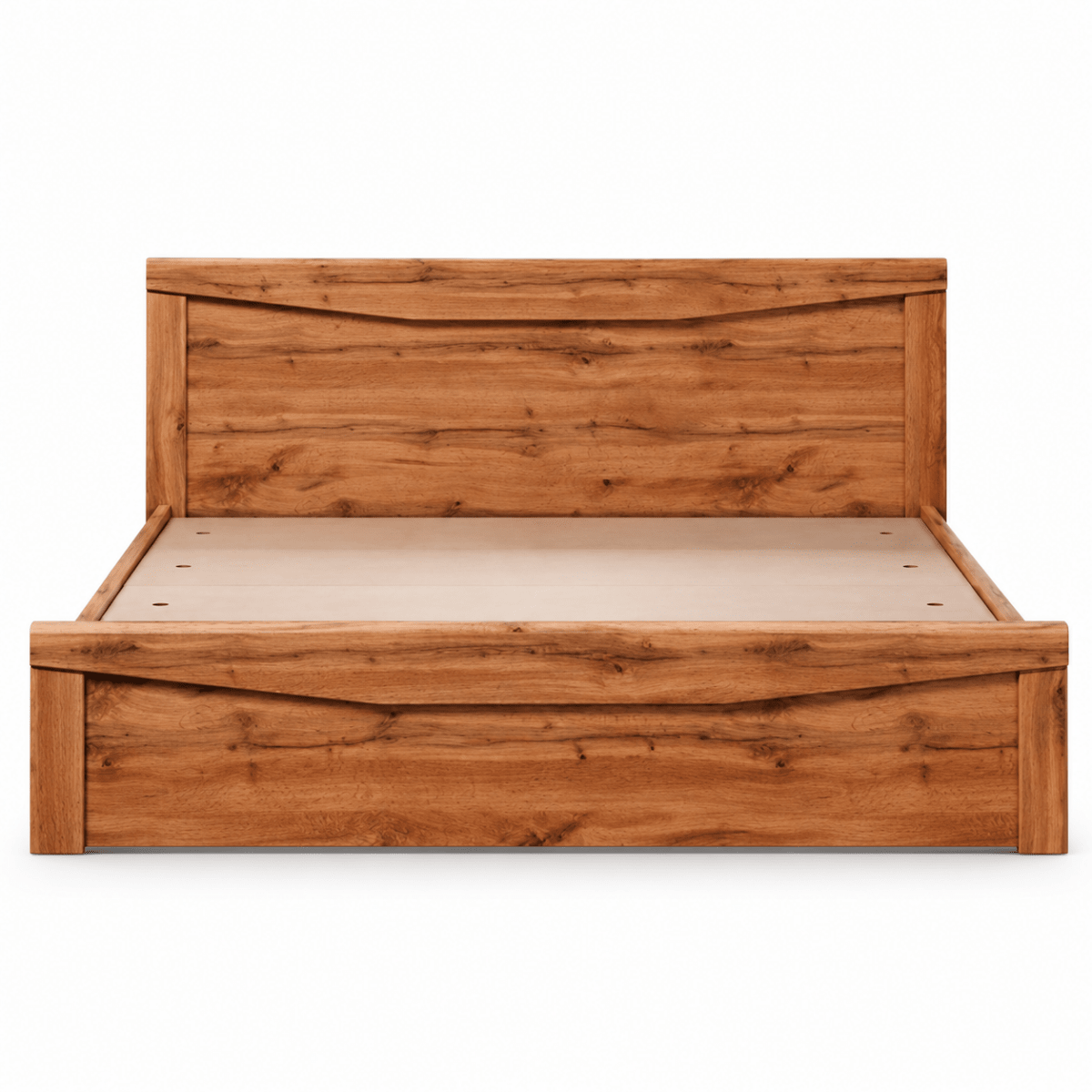 Home Box Preston King Bed with Mattress – Warm Oak – 180 × 200 cm - Al Thahani Furniture