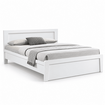 Home Box Queen Bed Frame with Mattress – White – 160 × 200 cm - Al Thahani Furniture