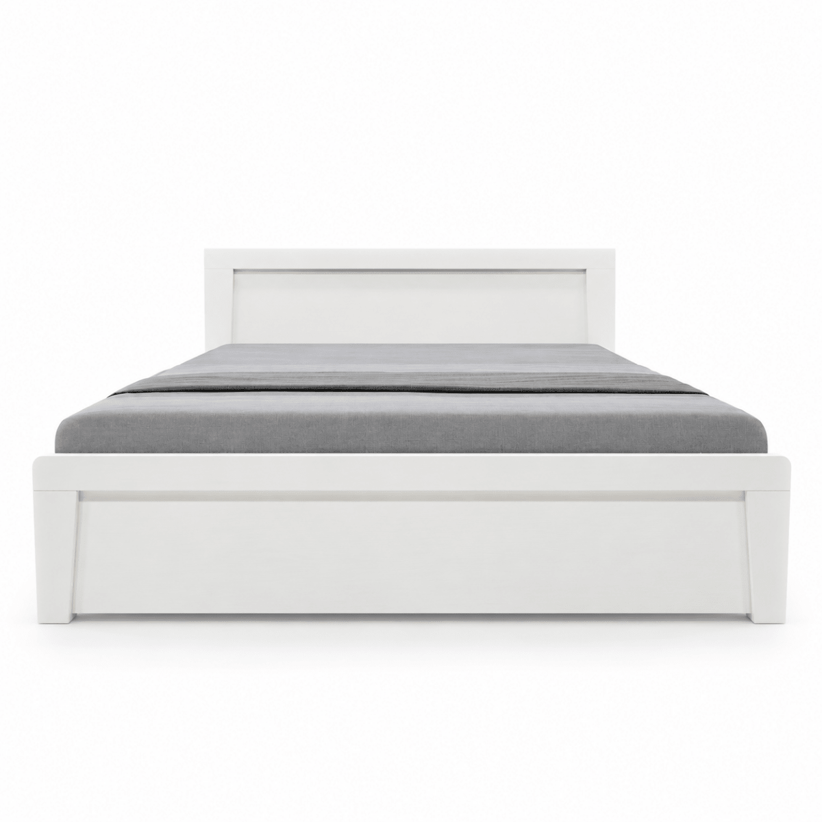 Home Box Queen Bed Frame with Mattress – White – 160 × 200 cm - Al Thahani Furniture