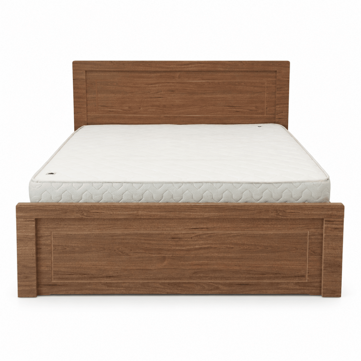 Home Box Queen-Size Wooden Bed with Mattress | 160 × 200 cm - Al Thahani Furniture