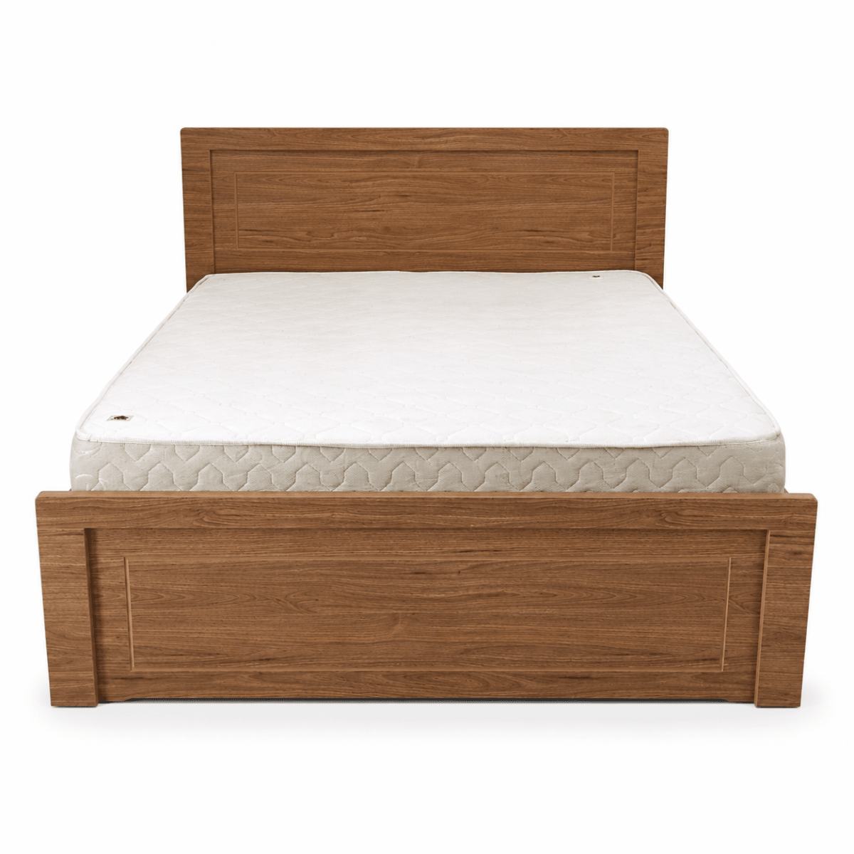 Home Box Queen-Size Wooden Bed with Mattress | 160 × 200 cm - Al Thahani Furniture