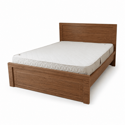 Home Box Queen-Size Wooden Bed with Mattress | 160 × 200 cm - Al Thahani Furniture