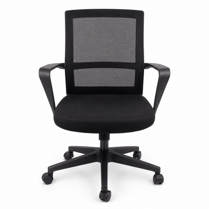 Home Box Solitaire Medium Back Office Chair – Black Mesh - Al Thahani Furniture