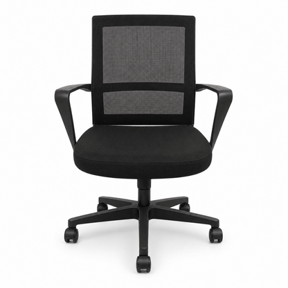 Home Box Solitaire Medium Back Office Chair – Black Mesh - Al Thahani Furniture