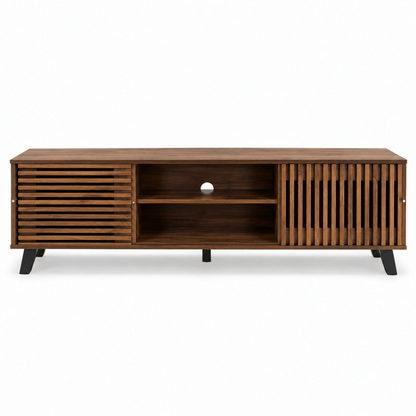 Home Box Tortilla 1.6m TV Unit with 2 Sliding Doors – Brown - Al Thahani Furniture