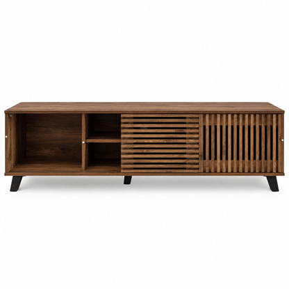 Home Box Tortilla 1.6m TV Unit with 2 Sliding Doors – Brown - Al Thahani Furniture