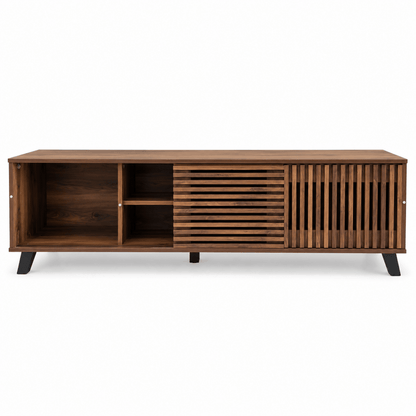 Home Box Tortilla 1.6m TV Unit with 2 Sliding Doors – Brown - Al Thahani Furniture
