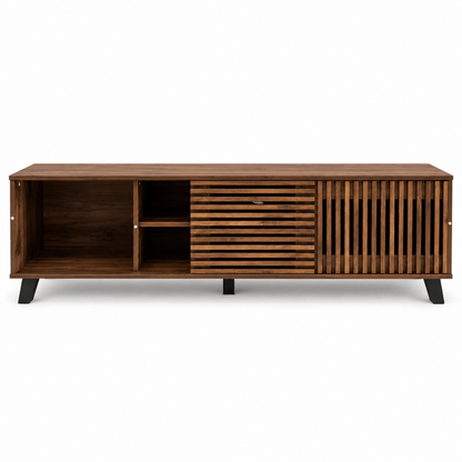 Home Box Tortilla 1.6m TV Unit with 2 Sliding Doors – Brown - Al Thahani Furniture
