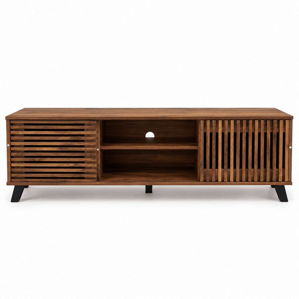 Home Box Tortilla 1.6m TV Unit with 2 Sliding Doors – Brown - Al Thahani Furniture