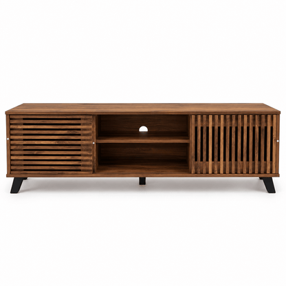 Home Box Tortilla 1.6m TV Unit with 2 Sliding Doors – Brown - Al Thahani Furniture