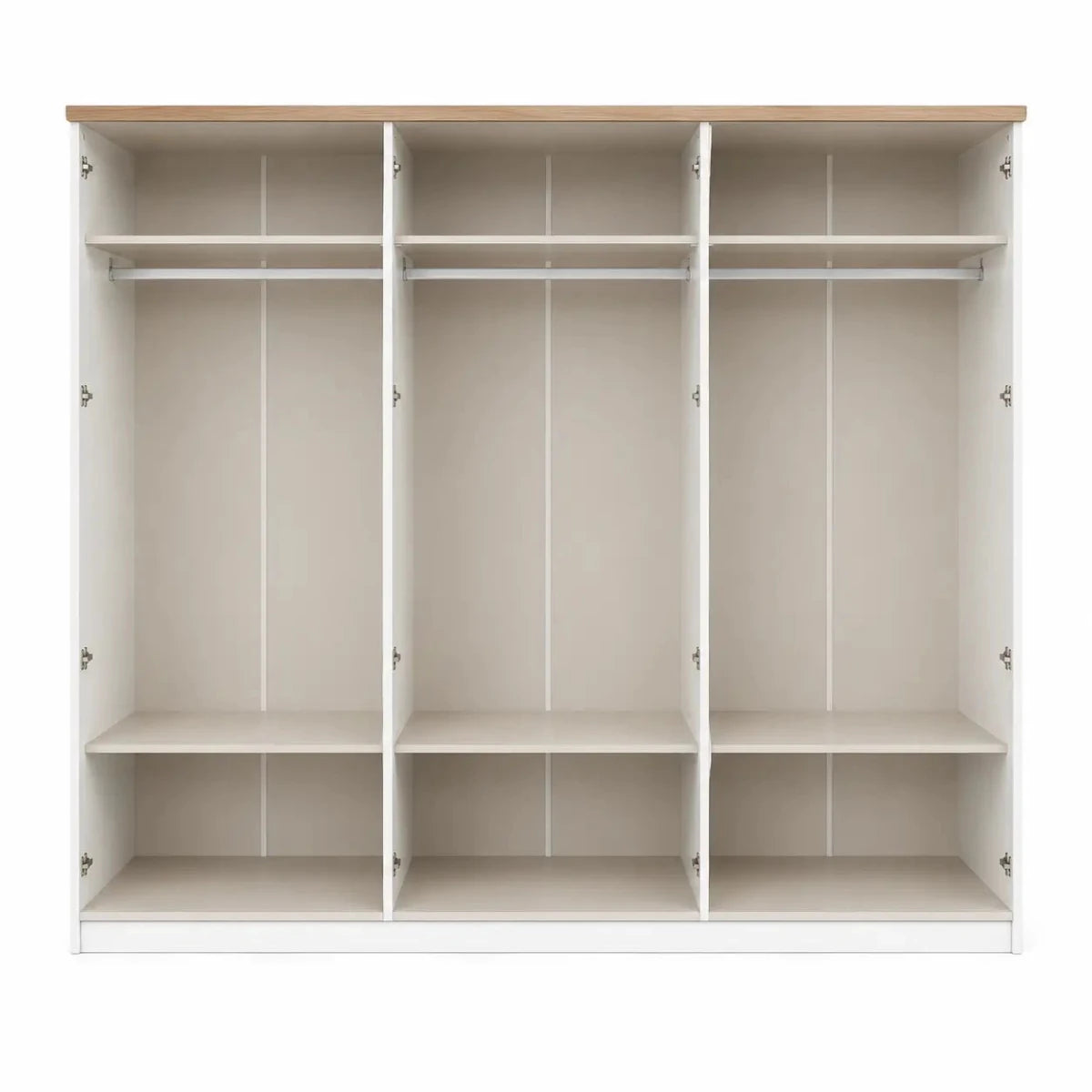Home Box Victoria 6-Door Wardrobe with Mirrors | Modern, 261x63x209 cm - used 8 months - Al Thahani Furniture