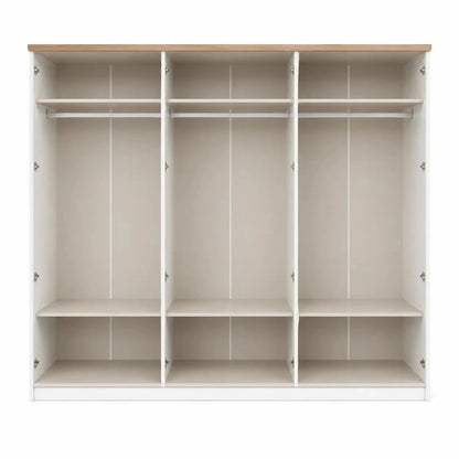 Home Box Victoria 6-Door Wardrobe with Mirrors | Modern, 261x63x209 cm - used 8 months - Al Thahani Furniture