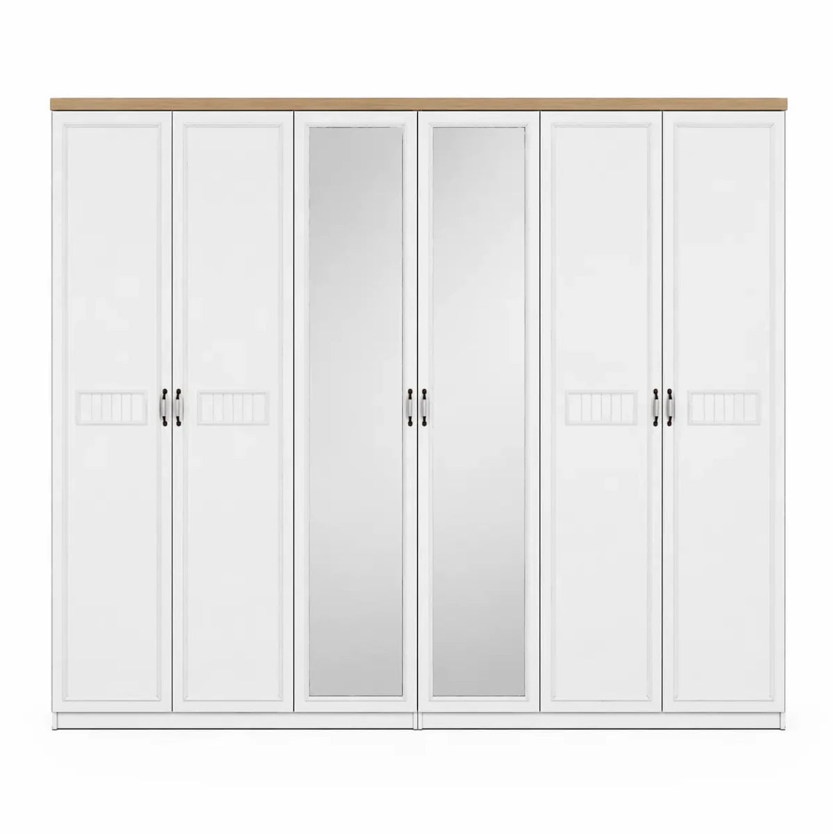 Home Box Victoria 6 - Door Wardrobe with Mirrors – used 6 months - althahanifurniture