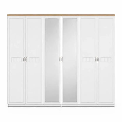 Home Box Victoria 6 - Door Wardrobe with Mirrors – used 6 months - althahanifurniture