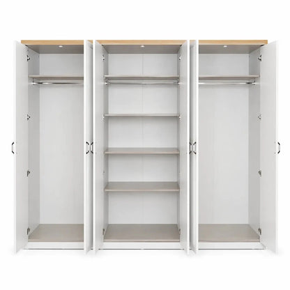 Home Box Victoria 6 - Door Wardrobe with Mirrors – used 6 months - althahanifurniture