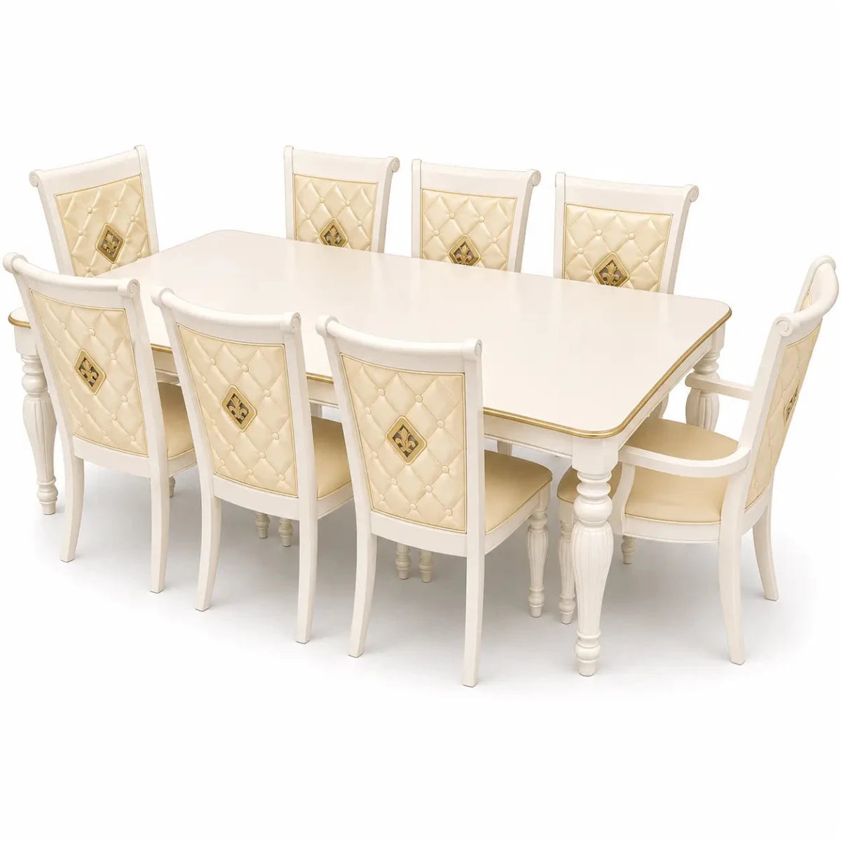 Home Center Ariel 8 - Seater Dining Set - used 8 months - Al Thahani Furniture