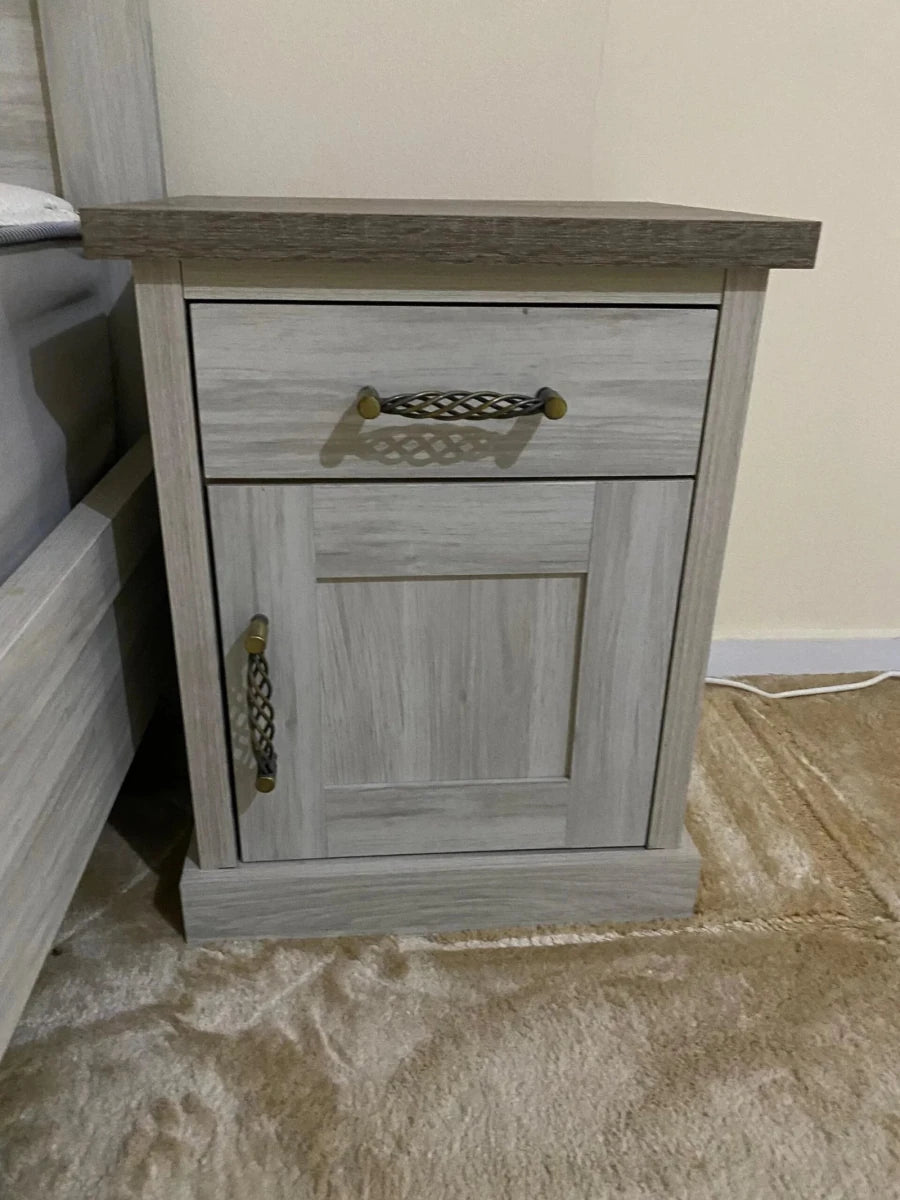 Home Center Complete King Bedroom Suite | Mirror Wardrobe & Dressing Table | 5 - Piece Set, 180x200cm - althahanifurniture