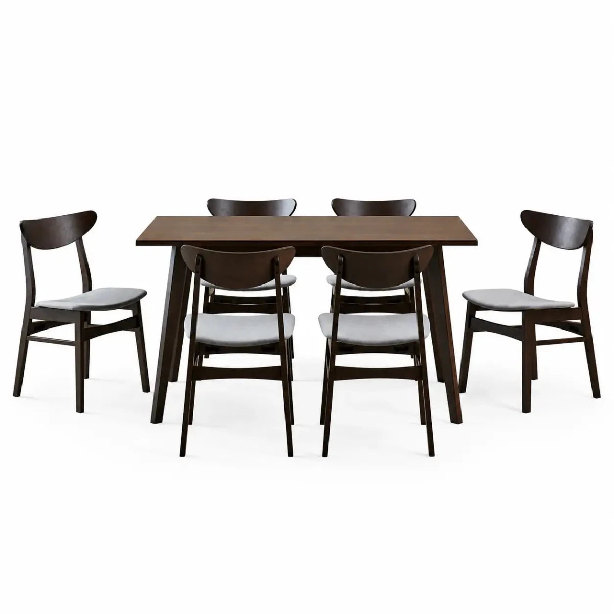 Home Center Divo 6 - Seater Wooden Top Dining Set - used 8 months - Al Thahani Furniture