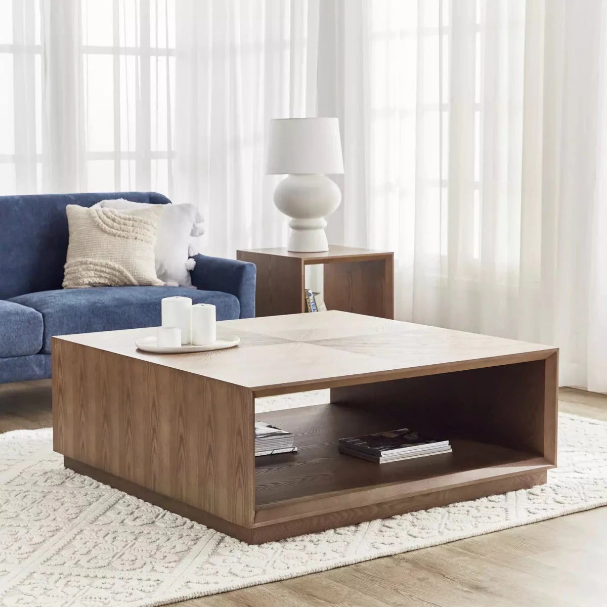 Home Center Forrester Coffee Table Set - used 5 months - Al Thahani Furniture
