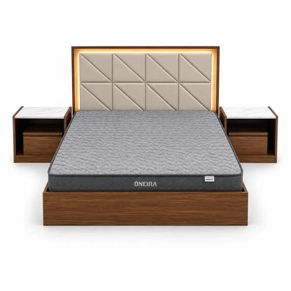 Home Center Modern Bed Set with Mattress 180x200cm - used 8 months - Al Thahani Furniture