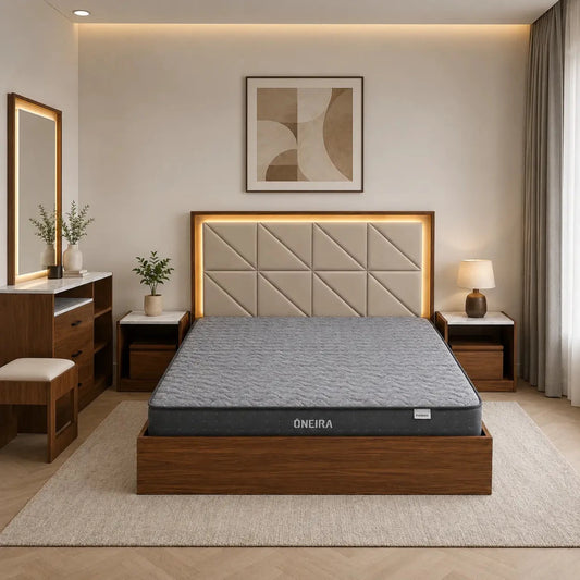 Home Center Modern Bed Set with Mattress 180x200cm - used 8 months - Al Thahani Furniture
