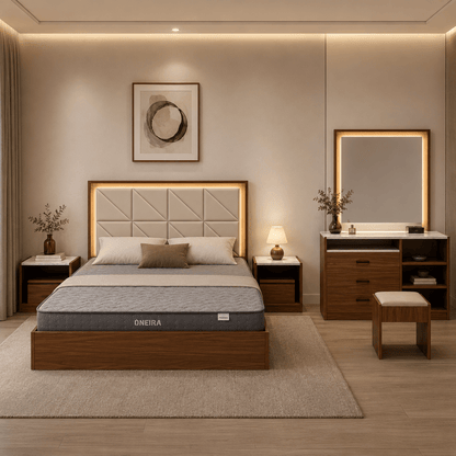 Home Center Modern Bed Set without Mattress 180x200cm - used 8 months - Al Thahani Furniture