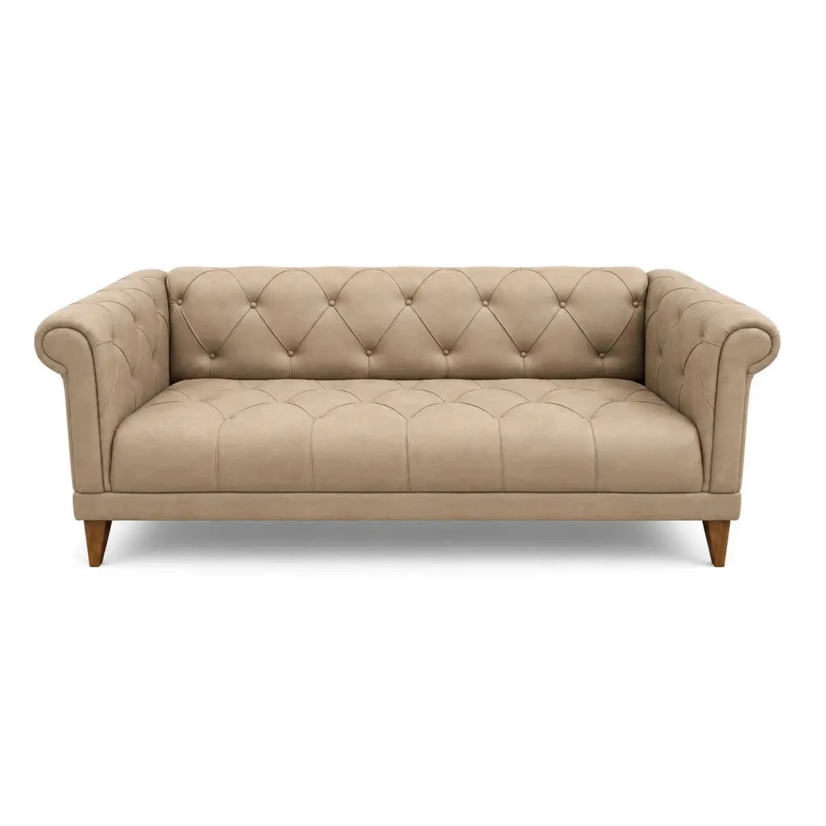 Home Center Modern Chesterfield 3 - Seater Sofa - used 1 Year - Al Thahani Furniture