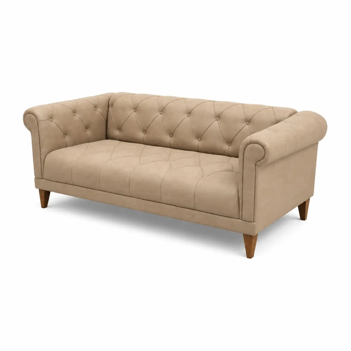 Home Center Modern Chesterfield 3 - Seater Sofa - used 1 Year - Al Thahani Furniture