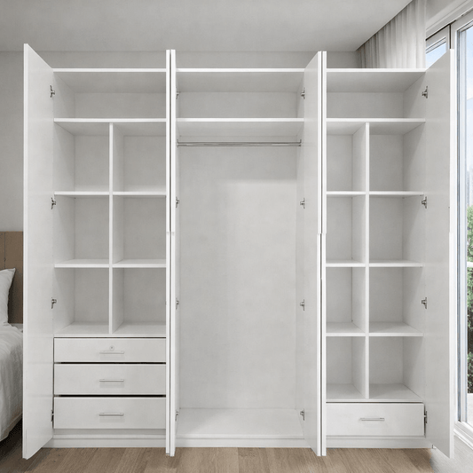 Home Center Otis 6 - Door Wardrobe | Spacious & Customizable, Brand New - althahanifurniture