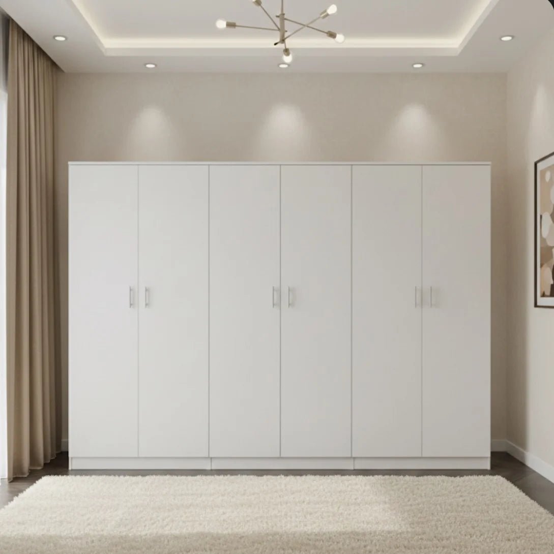 Home Center Otis 6 - Door Wardrobe | Spacious & Customizable, Brand New - althahanifurniture
