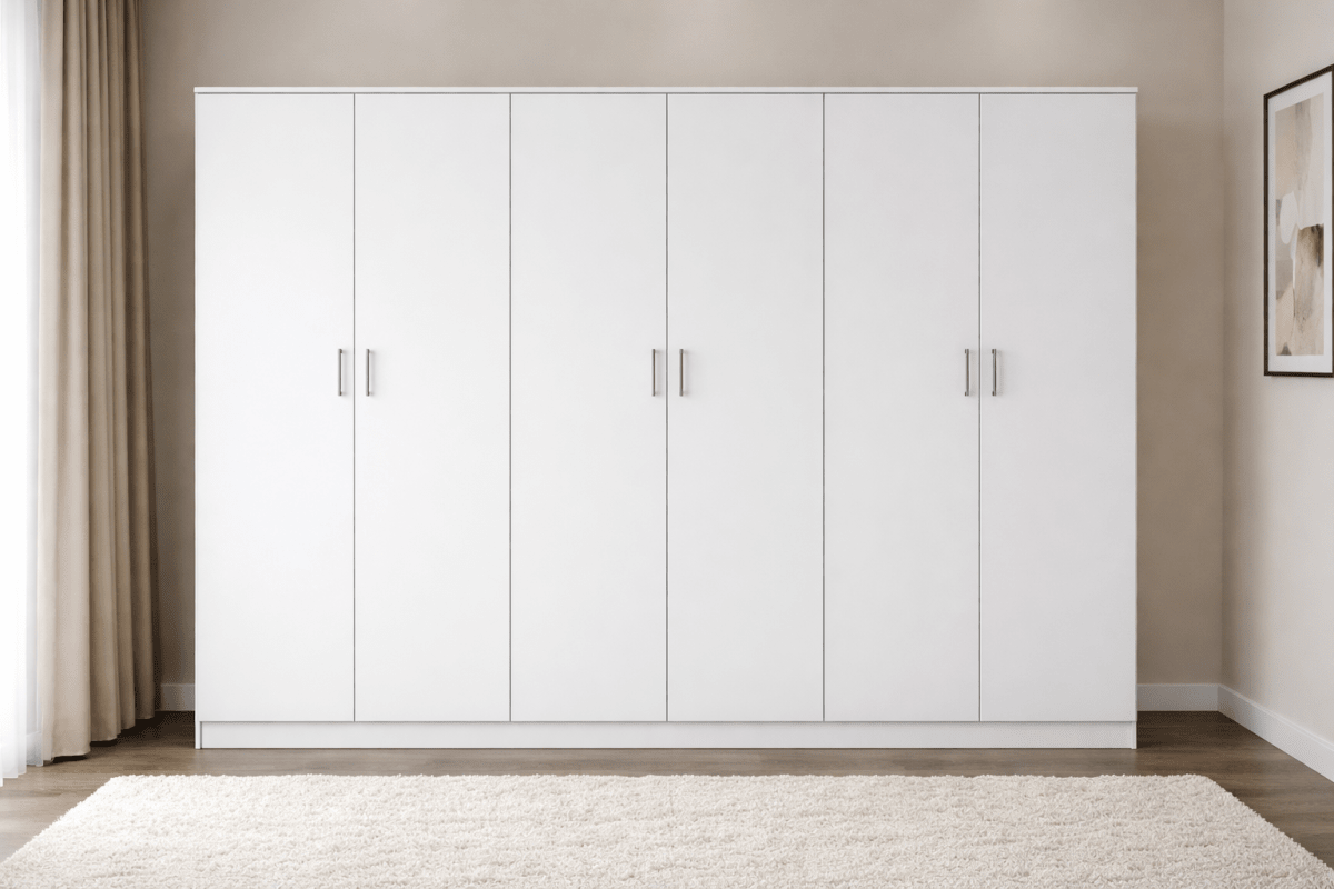 Home Center Otis 6 - Door Wardrobe | Spacious & Customizable, Brand New - althahanifurniture