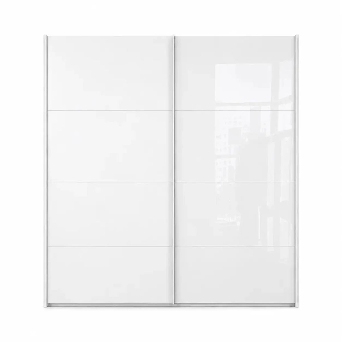 Home Center Scilato 2-Door Sliding Wardrobe with Drawers | Large - used 9 months - Al Thahani Furniture