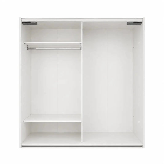 Home Center Scilato 2-Door Sliding Wardrobe with Drawers | Large - used 9 months - Al Thahani Furniture