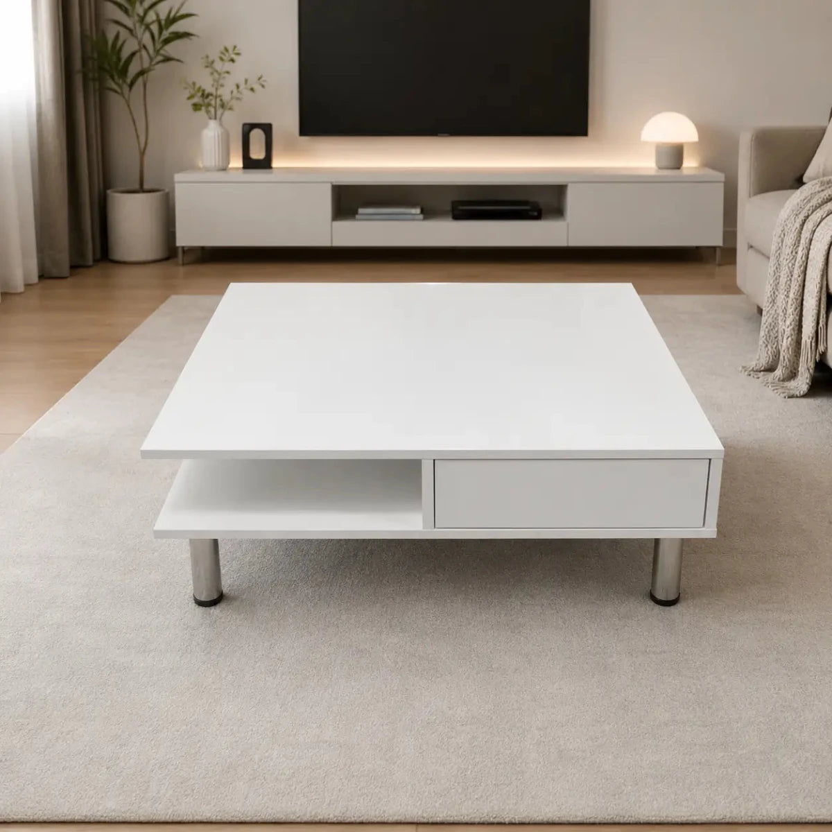 Home Center Tetra Square Coffee Table - used 5 months - Al Thahani Furniture