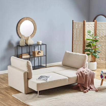Home Center Zell 3-Seater Fabric Sofa Bed with Storage - used 5 months - Al Thahani Furniture