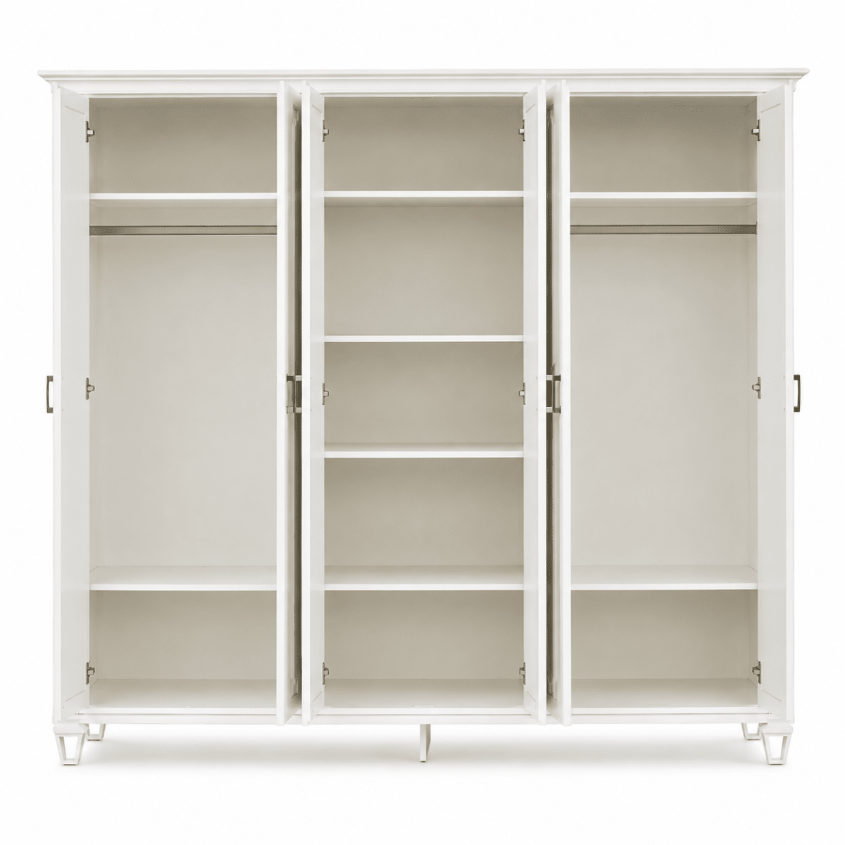 Home Centre Aaliyah 6-Door Mirrored Wardrobe – White - Al Thahani Furniture