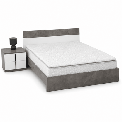 Home Centre Audace 5-Piece King Bedroom Set with Mattress – Oak/Grey – 180 × 200 cm - Al Thahani Furniture