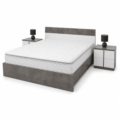 Home Centre Audace 5-Piece King Bedroom Set with Mattress – Oak/Grey – 180 × 200 cm - Al Thahani Furniture