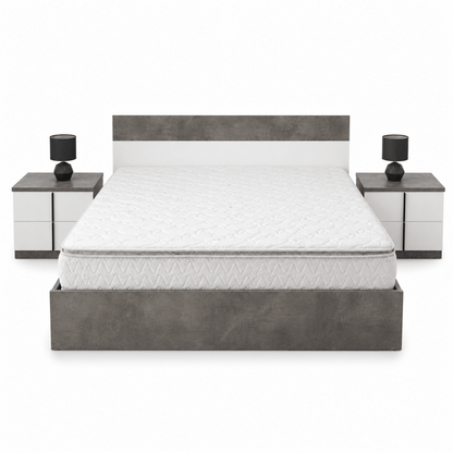 Home Centre Audace 5-Piece King Bedroom Set with Mattress – Oak/Grey – 180 × 200 cm - Al Thahani Furniture