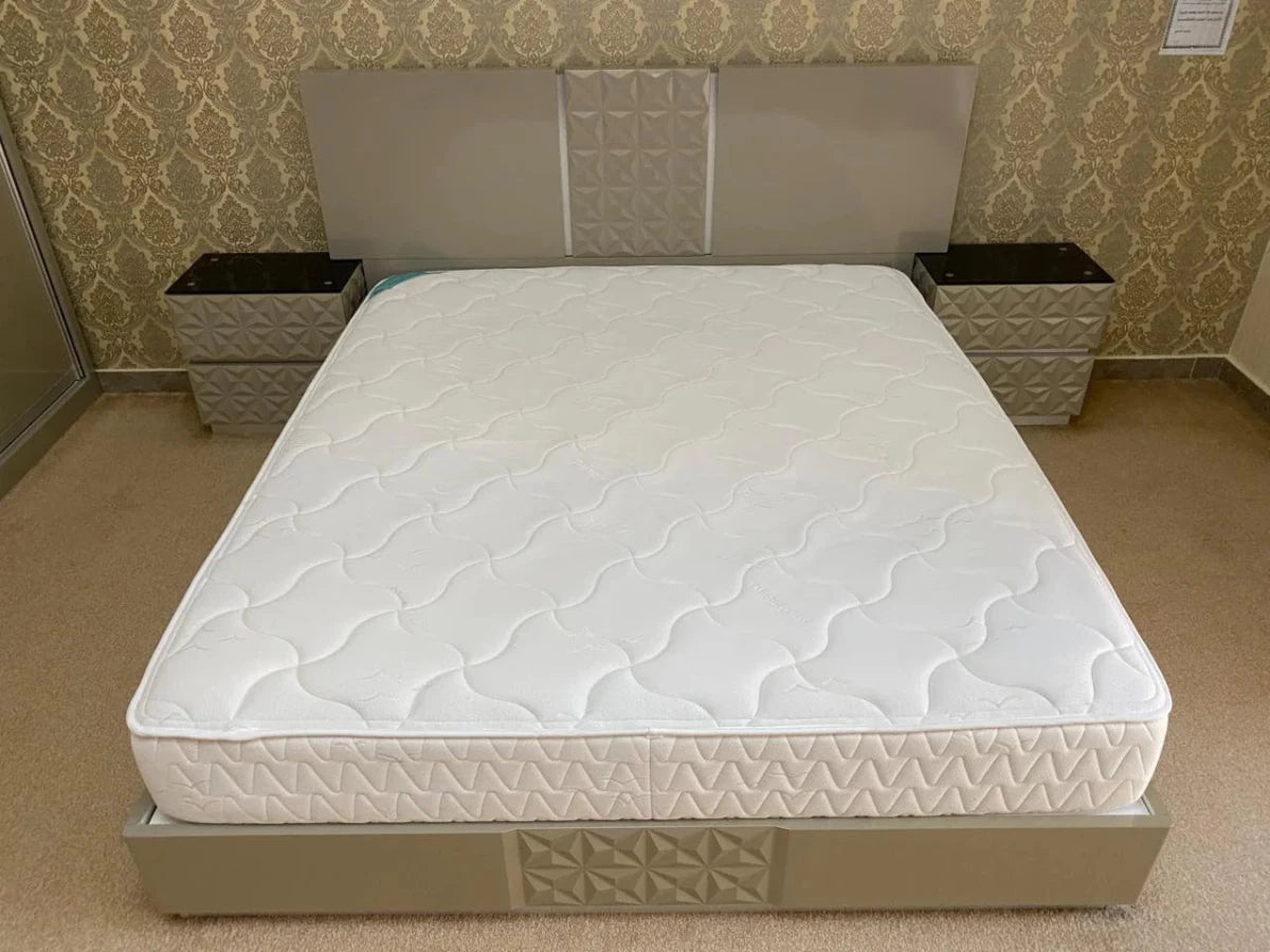 Home Centre Complete King Bedroom Suite | Beige & Brown | 6 - Piece Set, 180x200cm - althahanifurniture