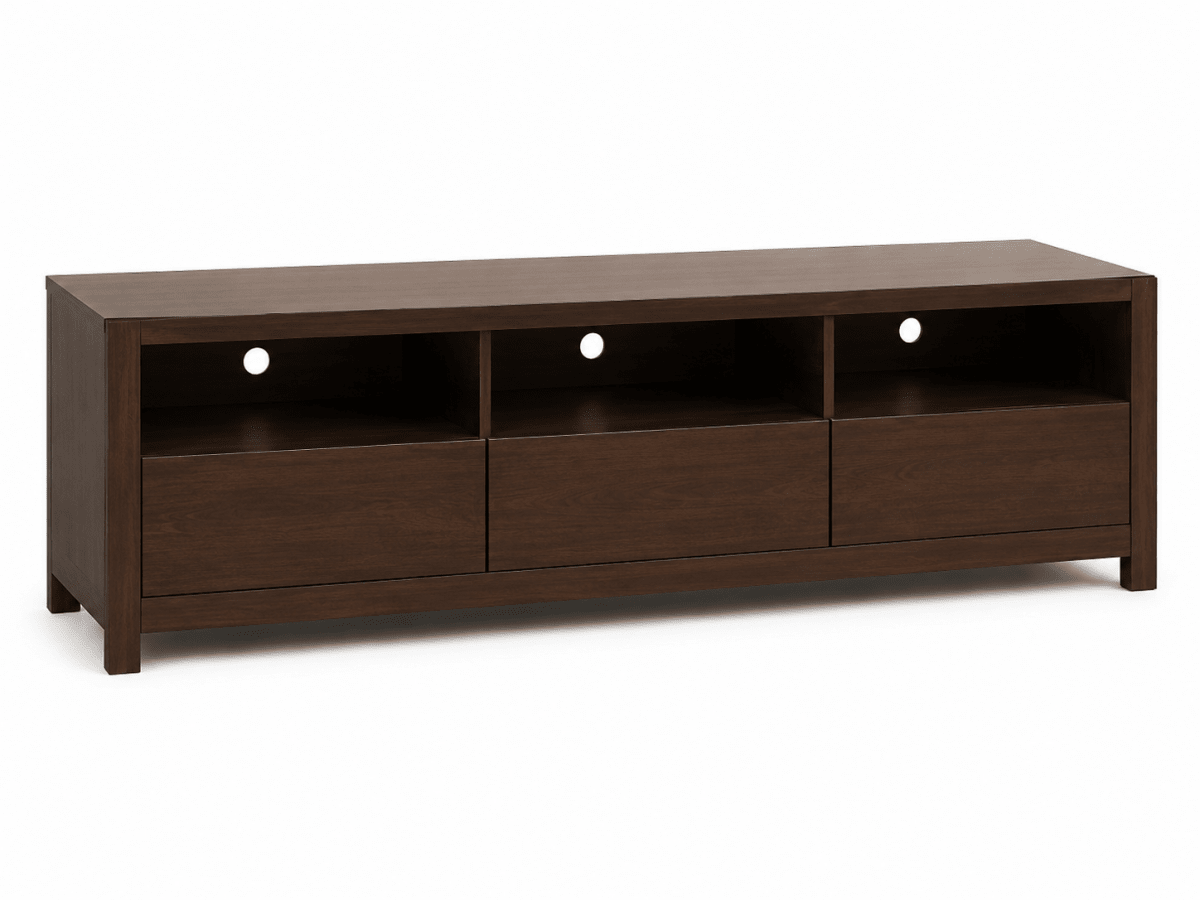 Home Centre Dark Brown TV Unit with Storage | 170x45x55 cm - Al Thahani Furniture