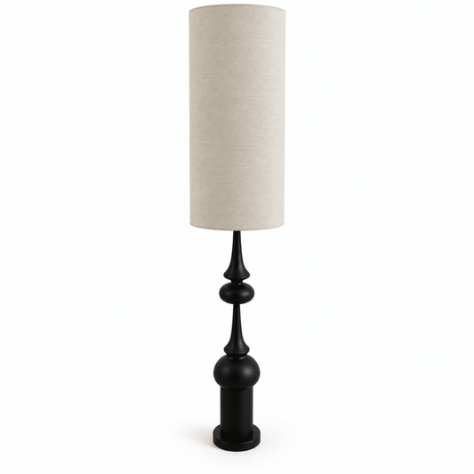 Home Centre Gannet Resin Floor Lamp – Black & Beige – 156 cm - Al Thahani Furniture
